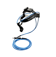 headlamp with cables